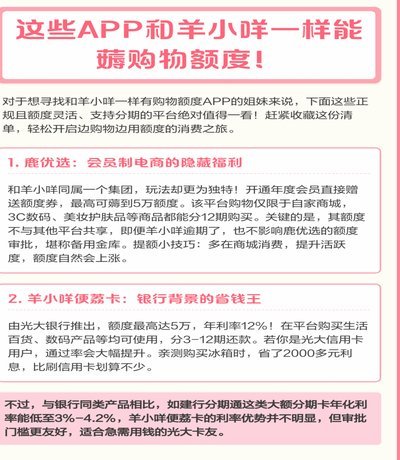 手把手教你羊小咩怎样才能把购物额度刷出来